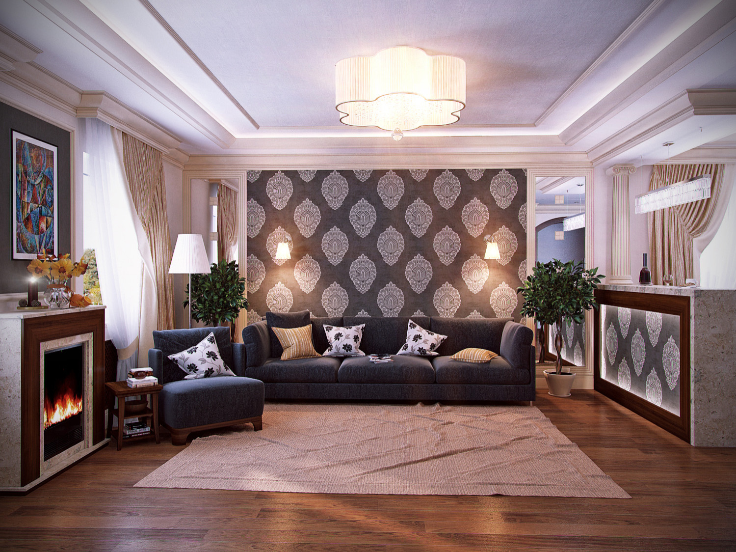 Портфолио. Интерьер классический и артдеко.