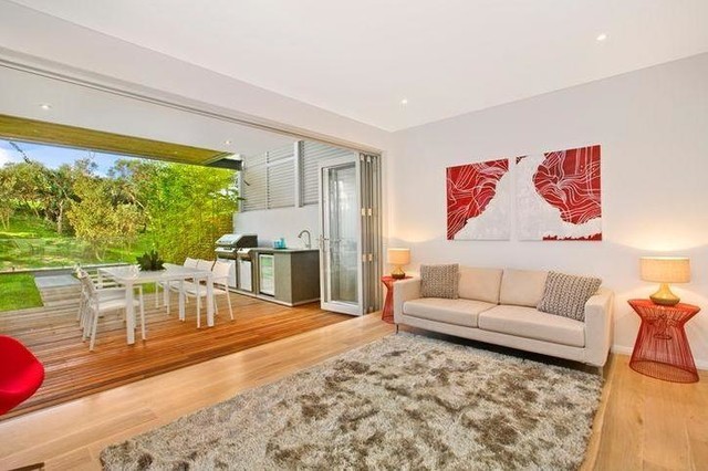 Bronte contemporary house trendy-dagligstue