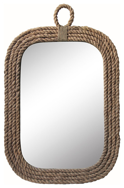 Nautical Wall Mirror nautical rope wall mirror - beach style - wall mirrors -cheungs Nautical Wall Mirror nautical rope wall mirror - beach style - wall mirrors -cheungs