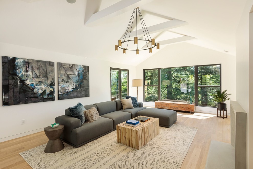 Example of a danish living room design in Portland