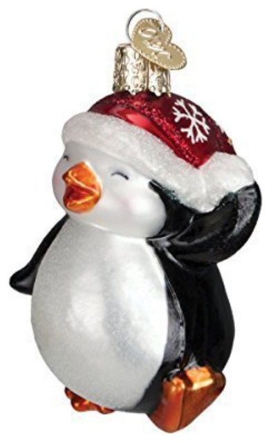 Old World Christmas 16095 Glass Blown Dancing Penguin Ornament ...
