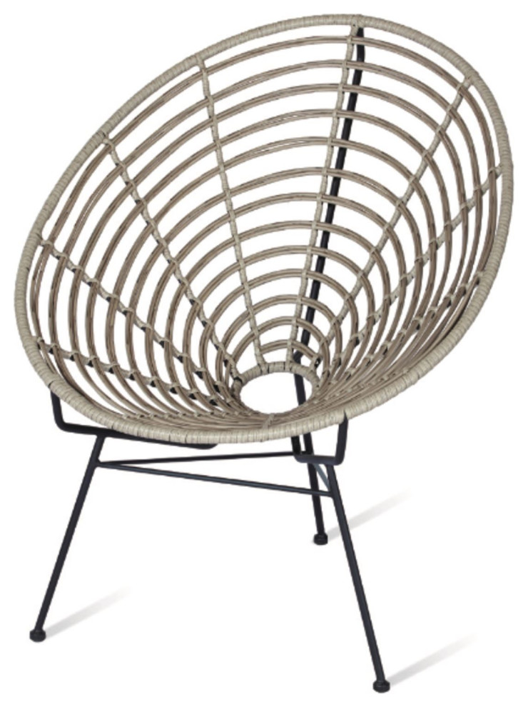 Solange Indoor/Outdoor Chair Tropical Outdoor Lounge Chairs by G*FURN Houzz