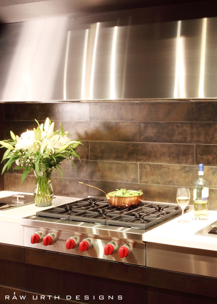 Transitional kitchen photo in Denver