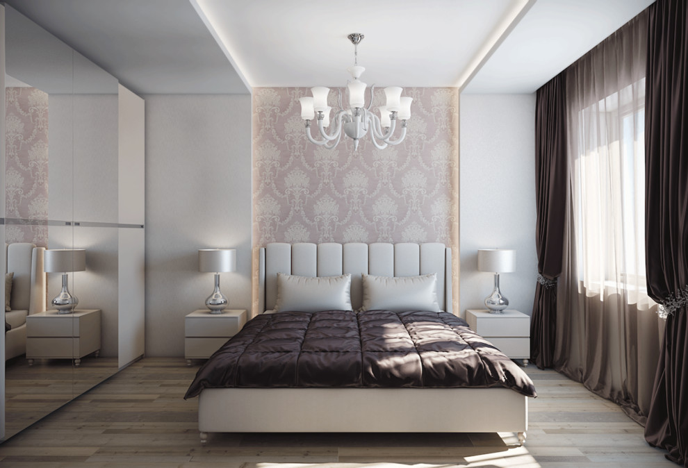 Интерьер спальни в загородном доме