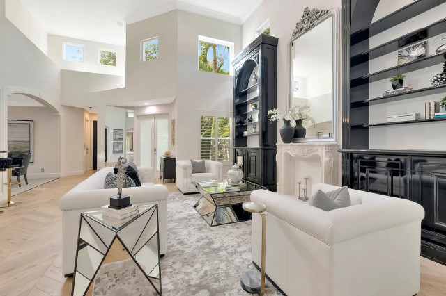 Bedetti Residence | Boca Raton, FL transitional-living-room