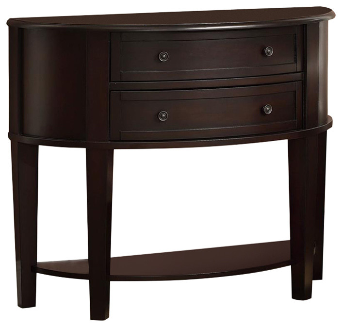 Demilune Entry Sofa Table Transitional Console Tables by Coaster