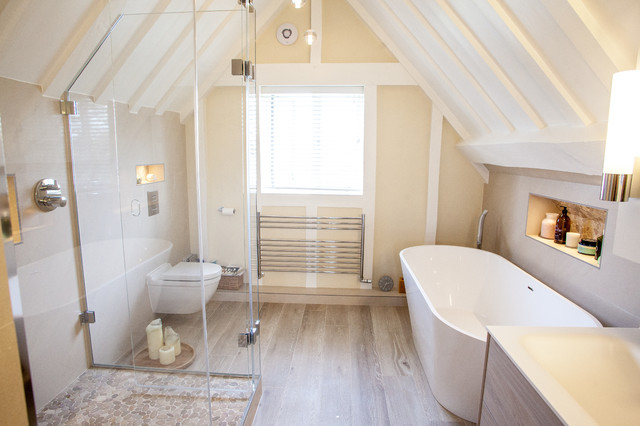 Barn Conversion Ensuite Scandinavian Bathroom Other