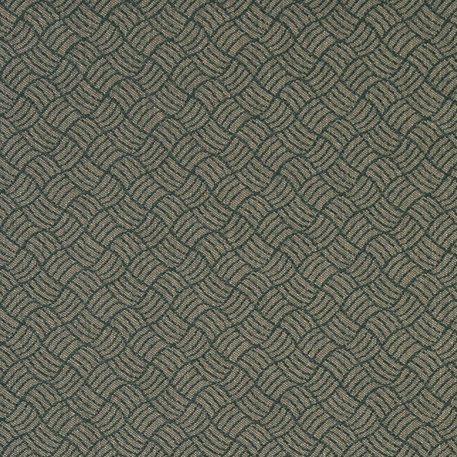 Dark Green Geometric Heavy Duty Crypton Fabric By The Yard