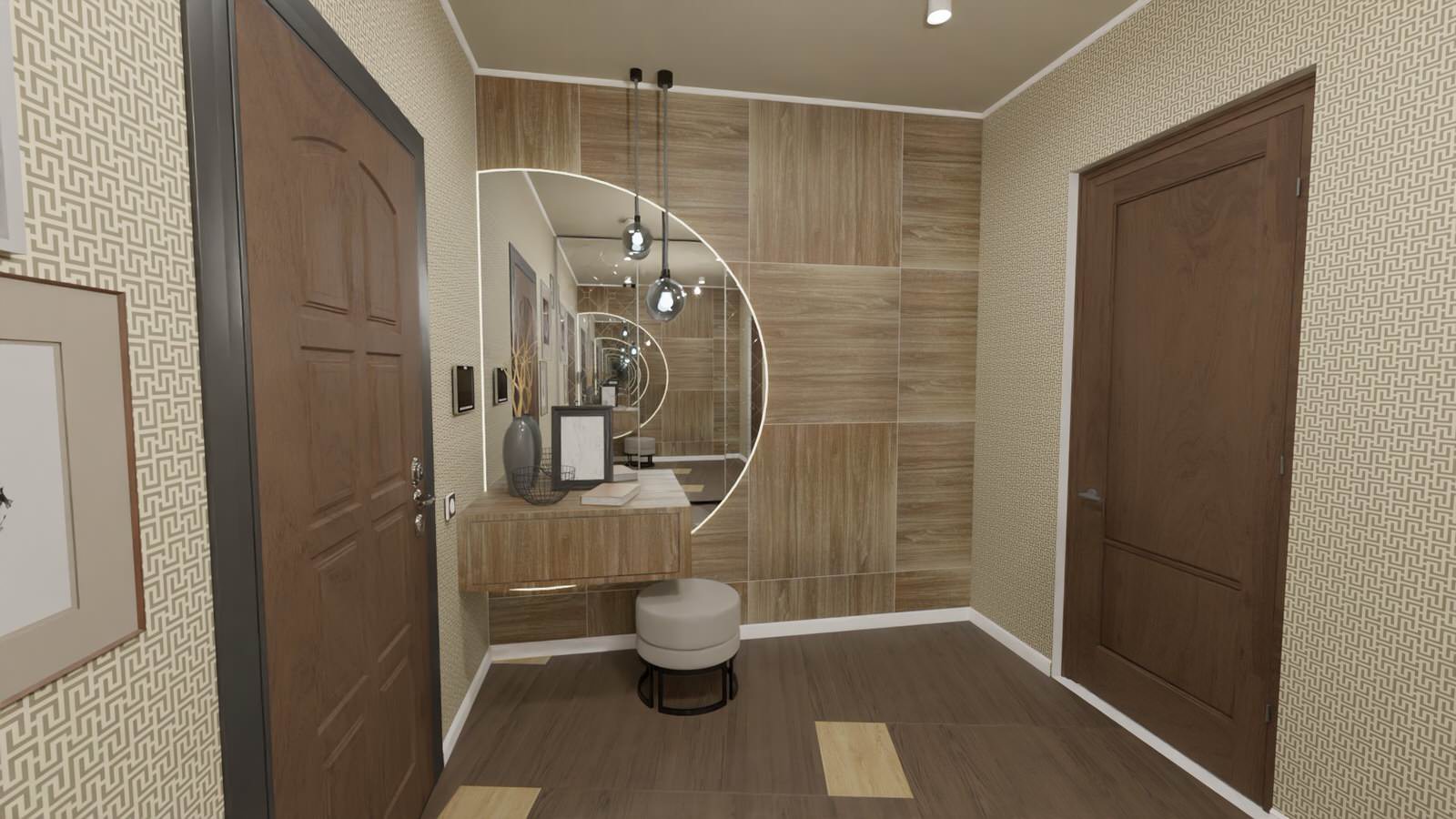 Дизайн проект прихожей-коридора