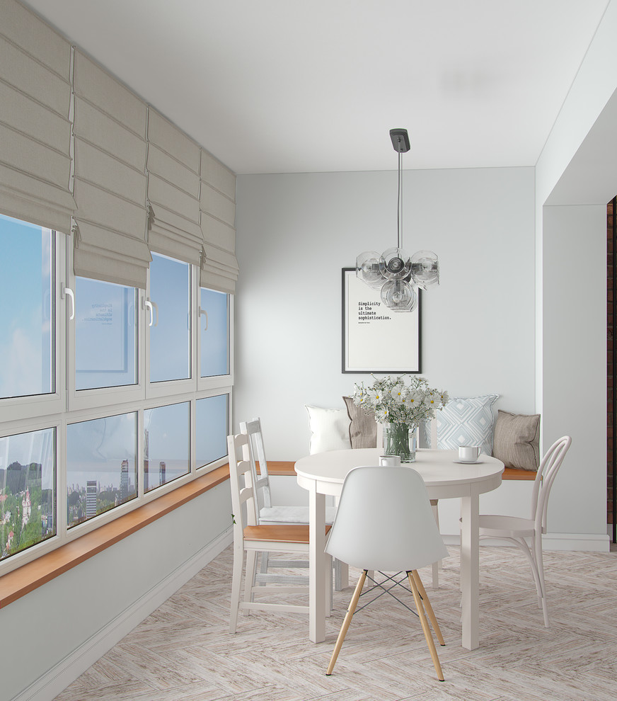 Квартира декоратора.Кухня на лоджии