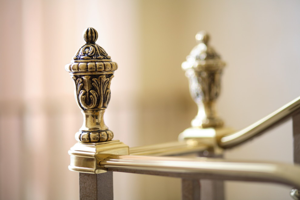 Элитные литые ограждения из латуни с позолотой 24к Grande forge (Франция)