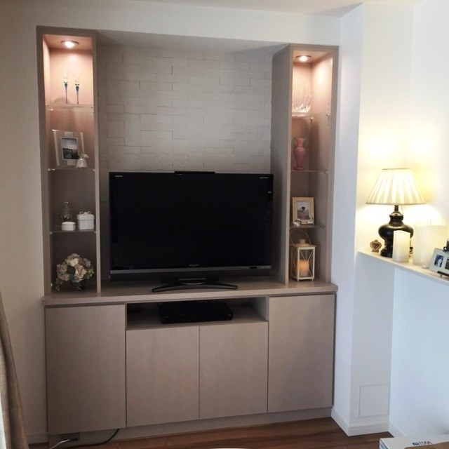 ダイニング　造作家具