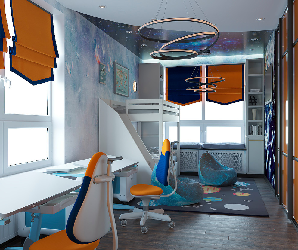 Яркая сочность. Трехкомнатная квартира на Озерной