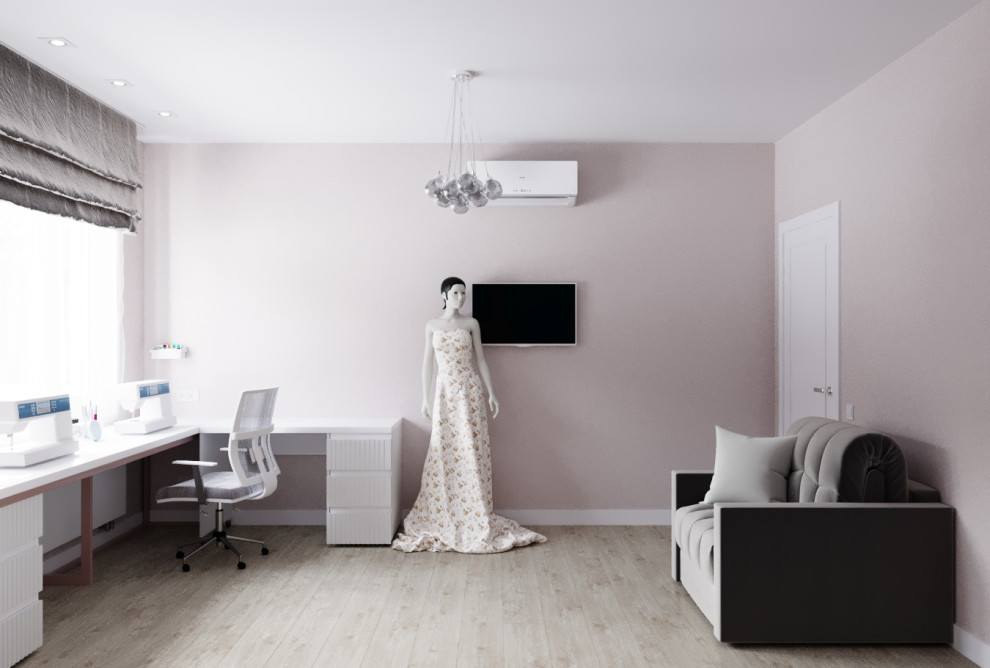 Эко минимализм в трёхкомнатной ЖК Маршал Град