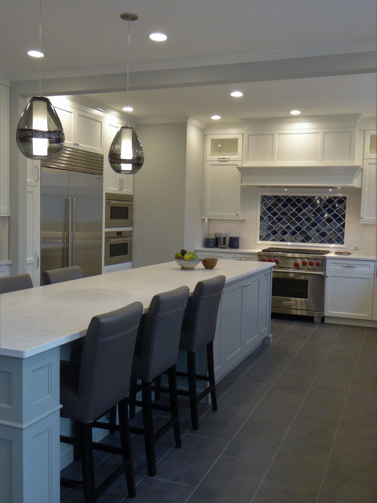 Gaithersburg White Transitional Kitchen