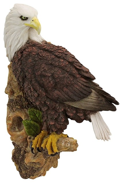 Freedom/'s Pride American Eagle Hand Painted Design Toscano 31/" Wall Sculpture