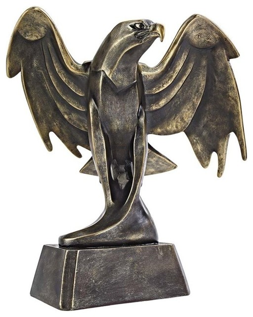 Forging Strength Art Deco Eagle Statue Contemporary Decorative Decorative Accents Objects Forging Strength Art Deco Eagle Statue