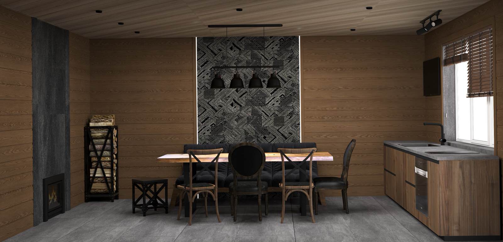 Баня в стиле Лофт