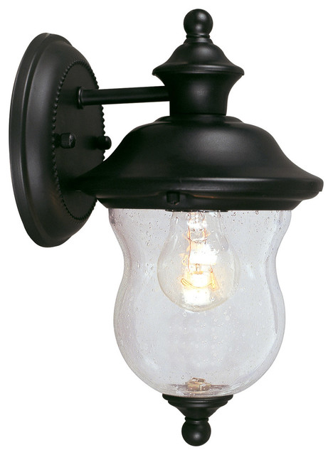 Design House 502906 Highland 11" Tall Outdoor Steel Wall Sconce - Black