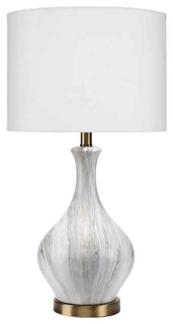 Mila Table Lamp Transitional, Jamie Young Catalina Wave Table Lamp