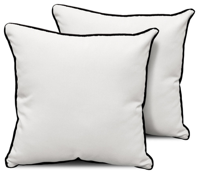 Square Outdoor Patio Pillows Transitional Outdoor Cushions And