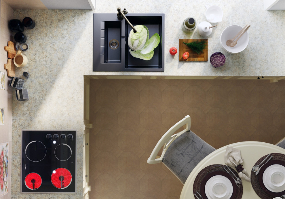 3D-визуализация кухни в Москве, дизайнер Ирина Ольшанская