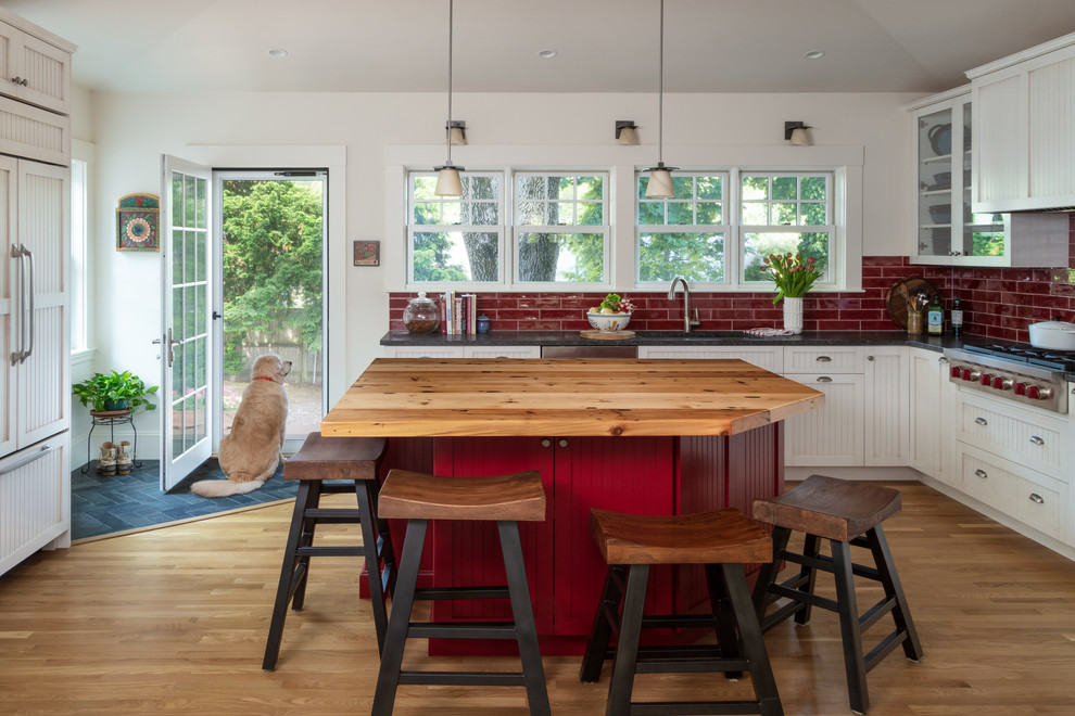 Robbins Kitchen Addition - Farmhouse - Kitchen - Boston ...