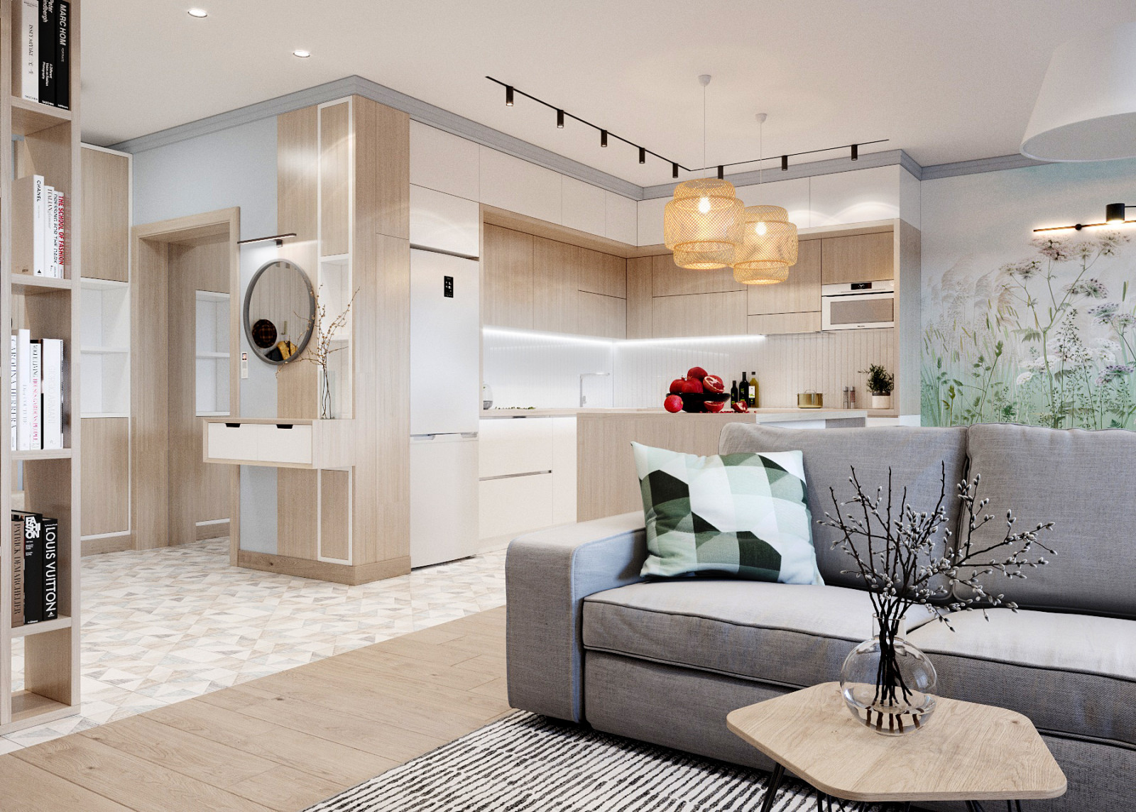 Интерьер квартиры Сканди
