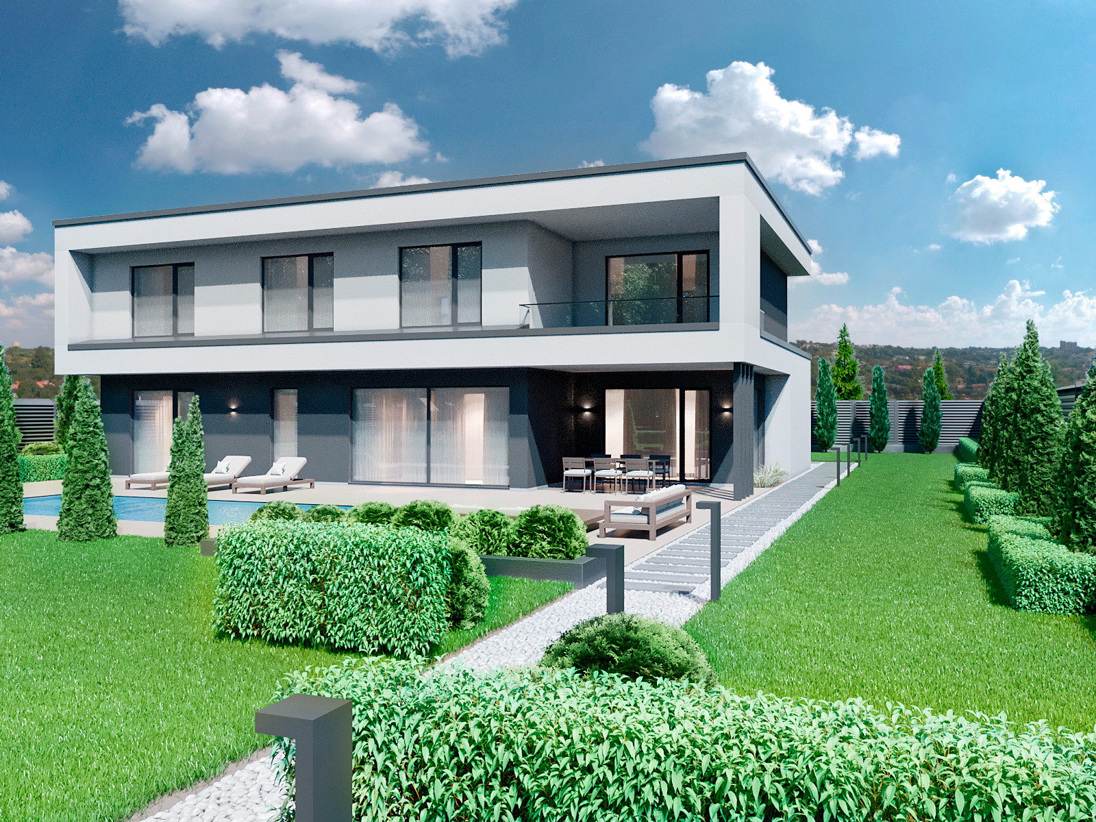 Ландшафт в стиле минимализм