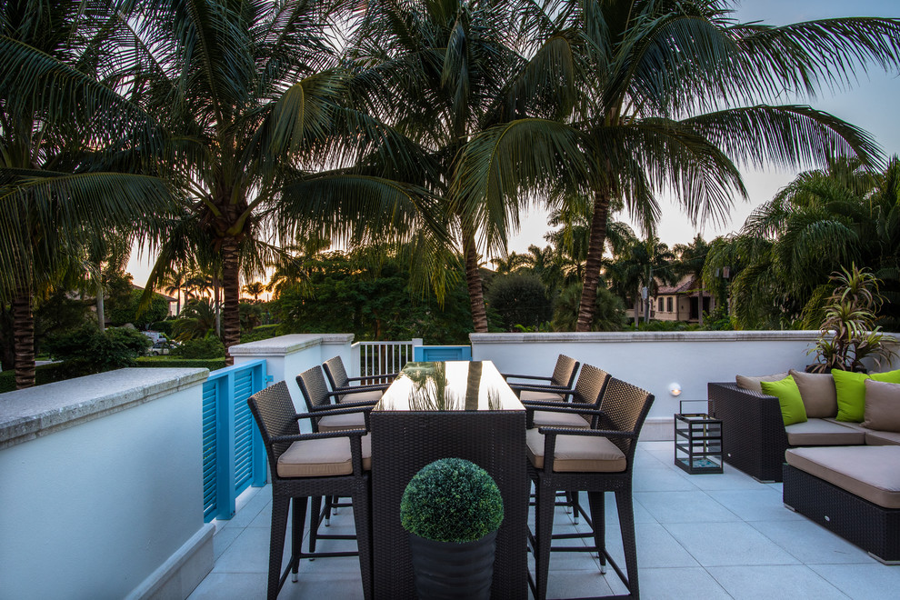 Tropical balcony in Miami.