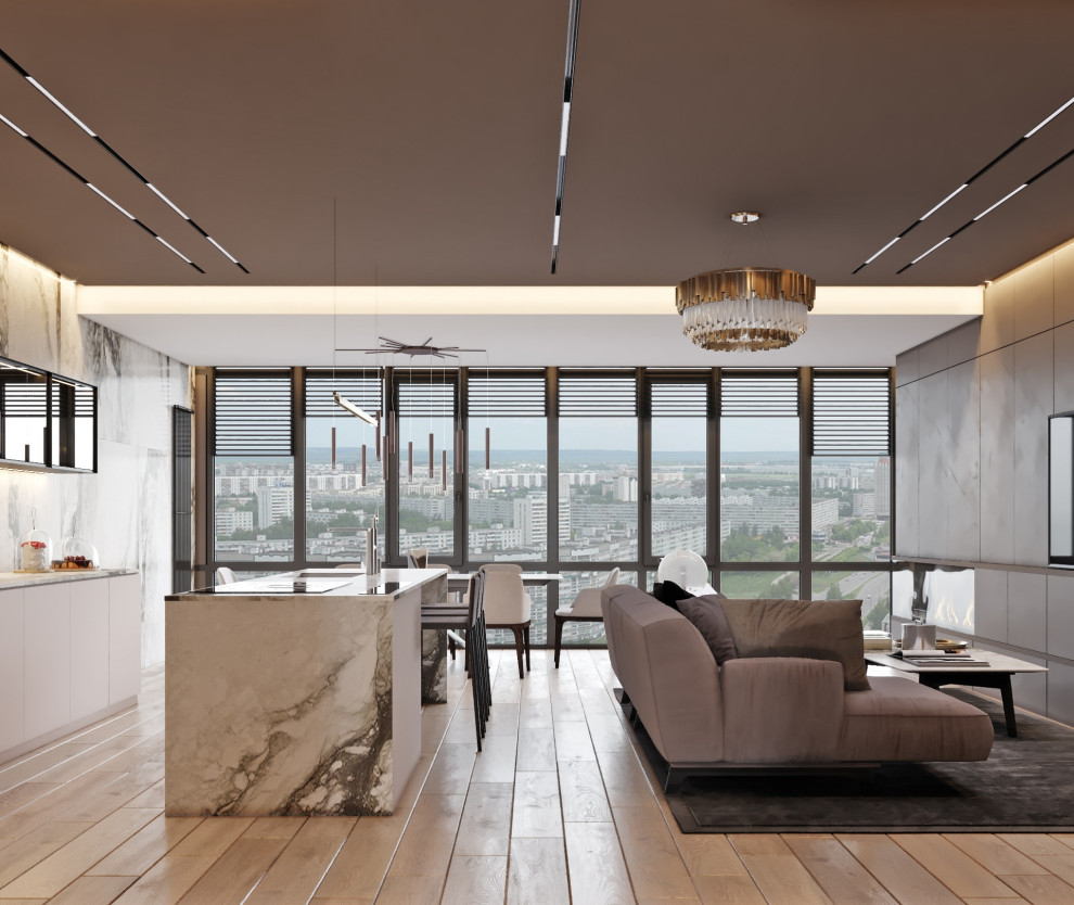 Дизайн интерьера квартиры 120 кв.м. в ЖК "Плазма"