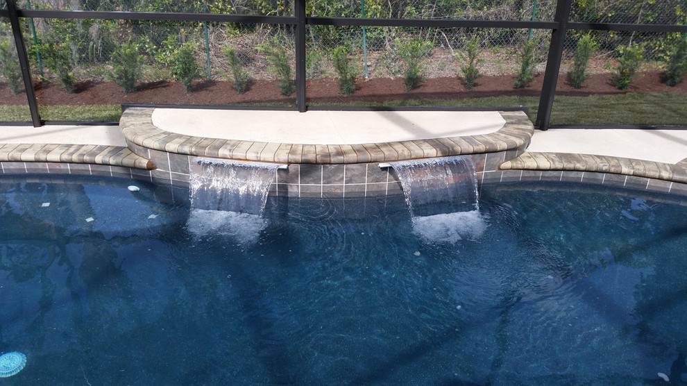 Example of a transitional pool design in Orlando