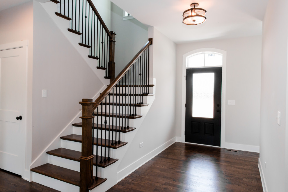 Rustic Farmhouse-Whitetail Ridge - Staircase - Chicago - by CL Design ...