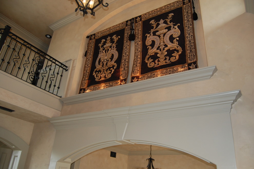 Inspiration for a rustic entryway remodel in Austin