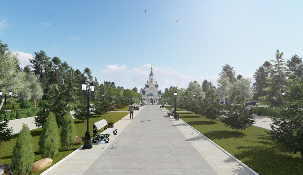 Проект городского сквера в г. Когалым, ХМАО