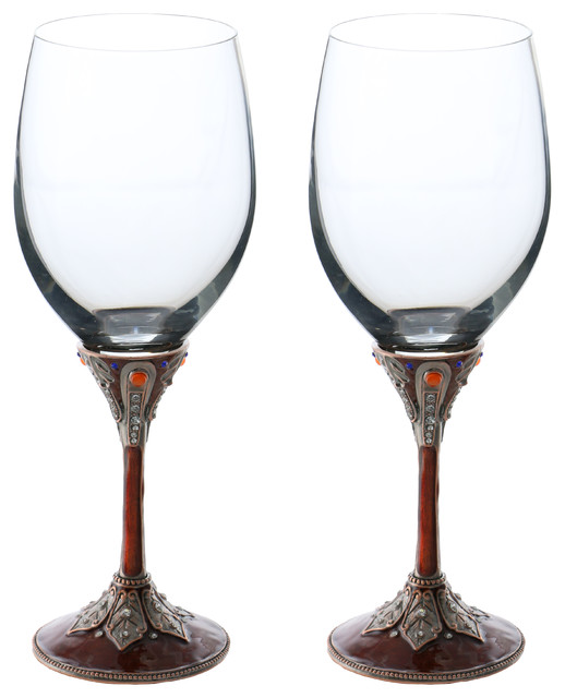 metal champagne glasses