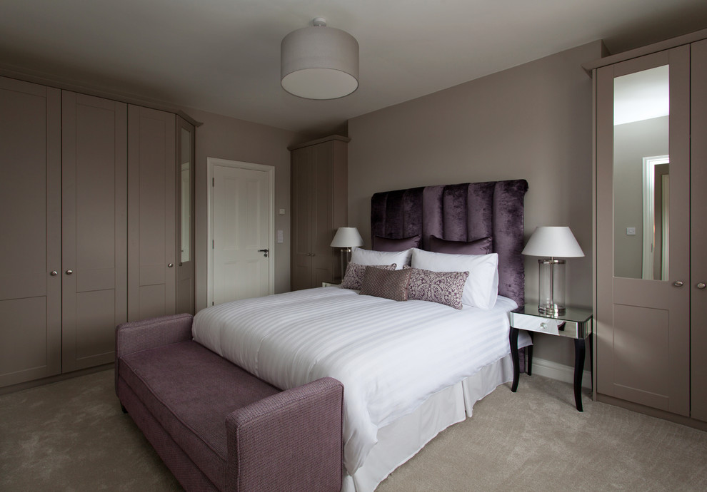 Inspiration for a contemporary bedroom in Dublin.