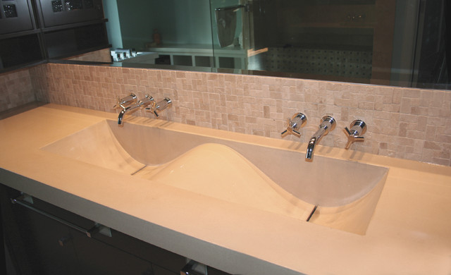 Double Wave Sink - Eclectic - Bathroom - Calgary - by ...