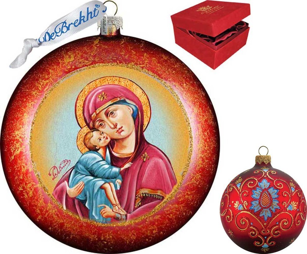 Mary And Jesus Medal Ornament