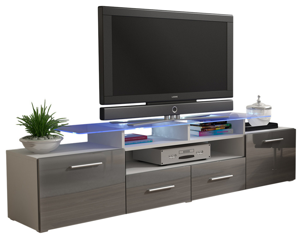 EVORA TV Stand Contemporary Entertainment Centers And Tv Stands