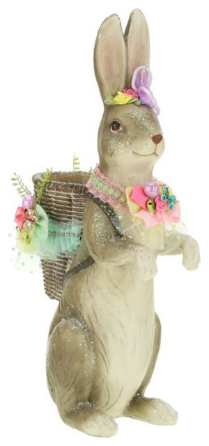 Mark Roberts 2023 Jeweled Rabbit With Basket 14 Contemporary