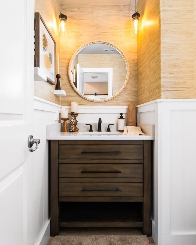 Joseph-Powder Bath - Modern - Powder Room - Austin - by Calming Spaces ...