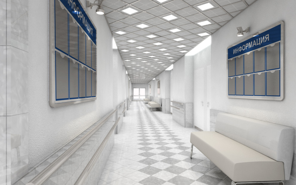 Интерьеры типовых этажей Институт мозга человека им. Н.П. Бехтеревой РАН