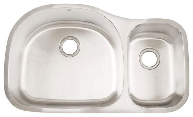 Premium Undermount Stainless Steel 35x20-3/4x9 0-Hole Double Bowl Kitchen Sink