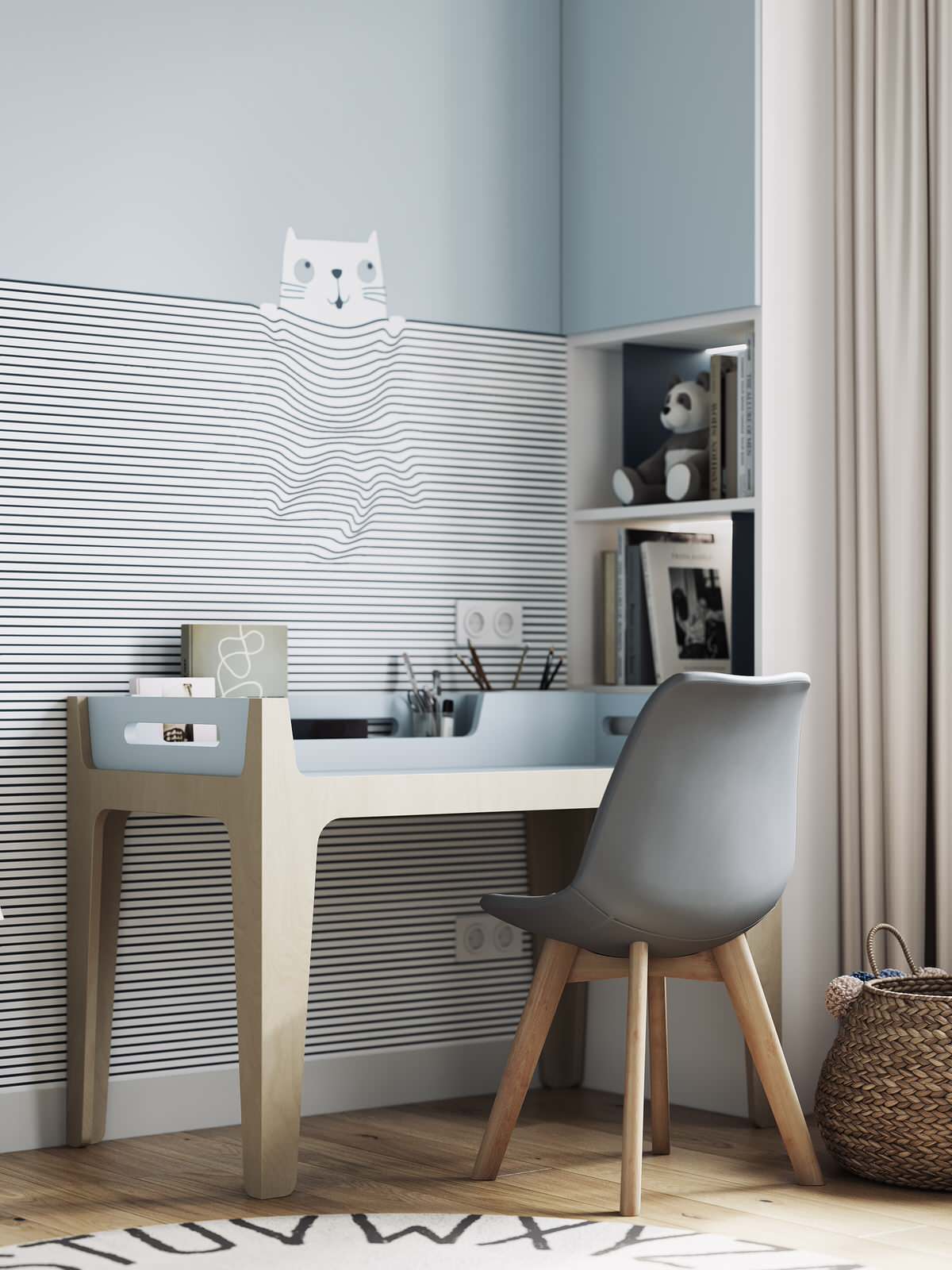 Дизайн-проект 3-х комнатной квартиры в Москве, 65 кв.м