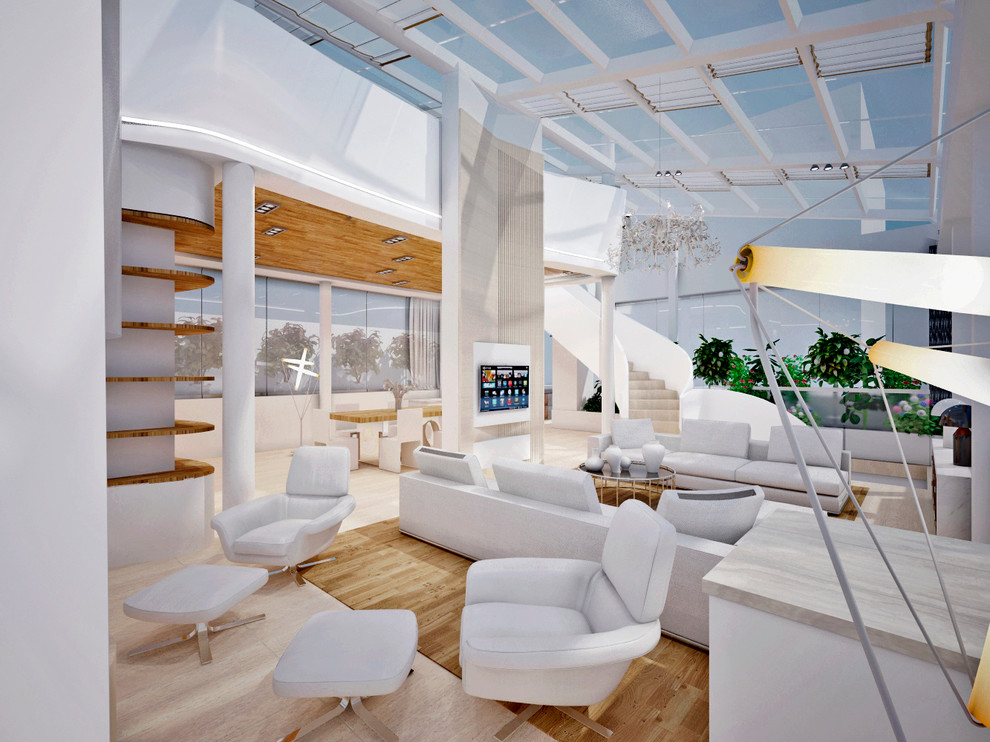 Проект 79 - Интерьер двухуровневой квартиры (10 вариант)