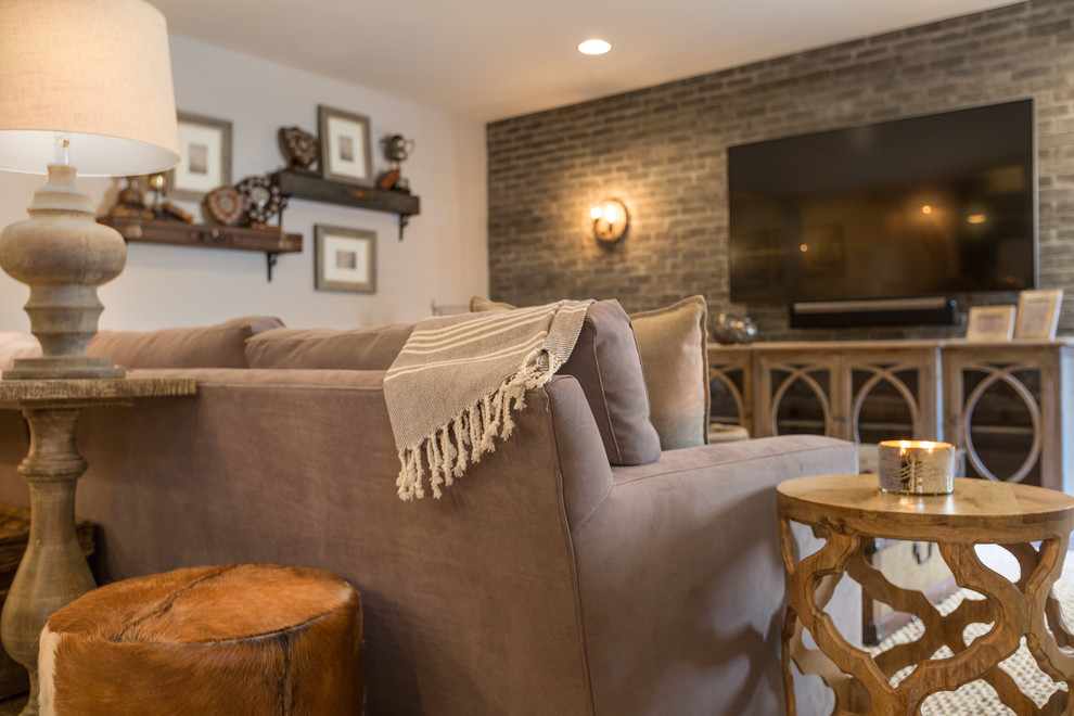 Mountain style home design photo in DC Metro