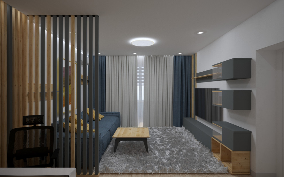 Современный проект квартиры для молодой семьи!