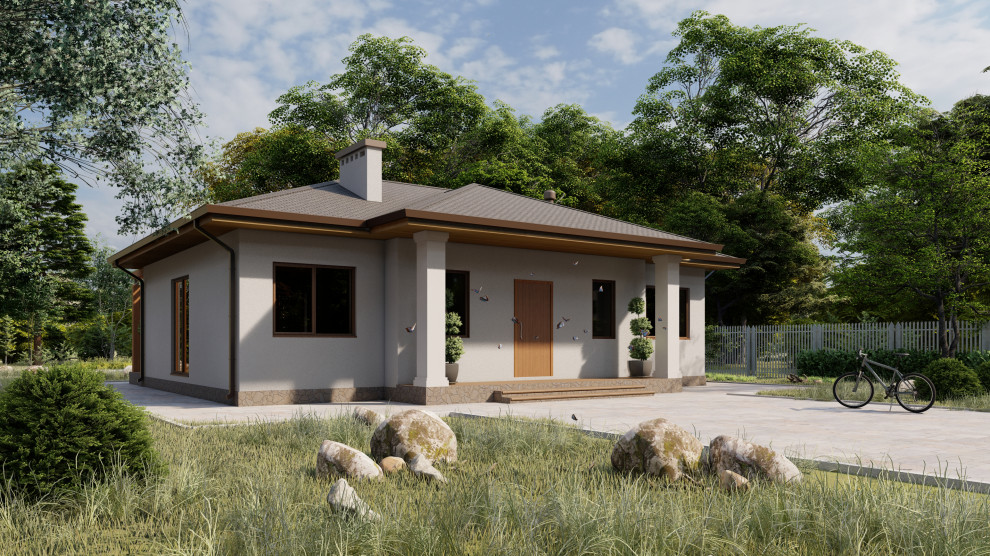 Проект дома №148 в современном стиле площадью 154 м2