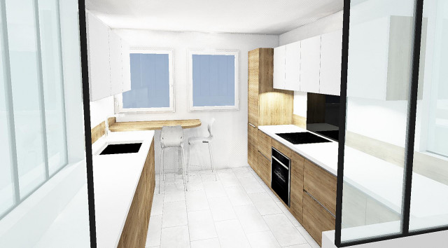 Conception cuisine nyklassisk-rendering